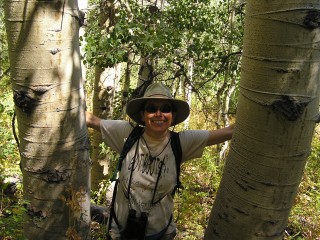 Nancy Santos, of NAS Environmental Consulting, in the field.